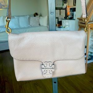 Tory Burch Nude Leather Crossbody